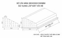 Kích thước bó vỉa hè tiêu chuẩn quốc gia